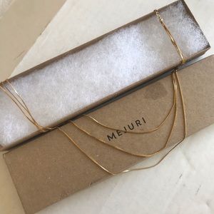 Mejuri layered necklace